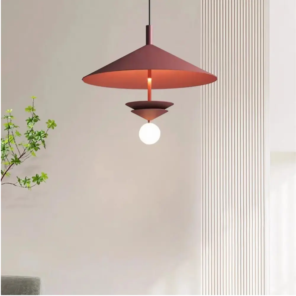 Lys & Ro - Hoedvormige Metalen Hanglamp met Minimalistisch Design