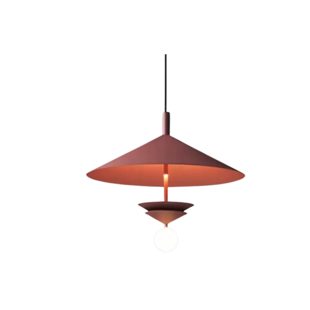 Lys & Ro - Hoedvormige Metalen Hanglamp met Minimalistisch Design