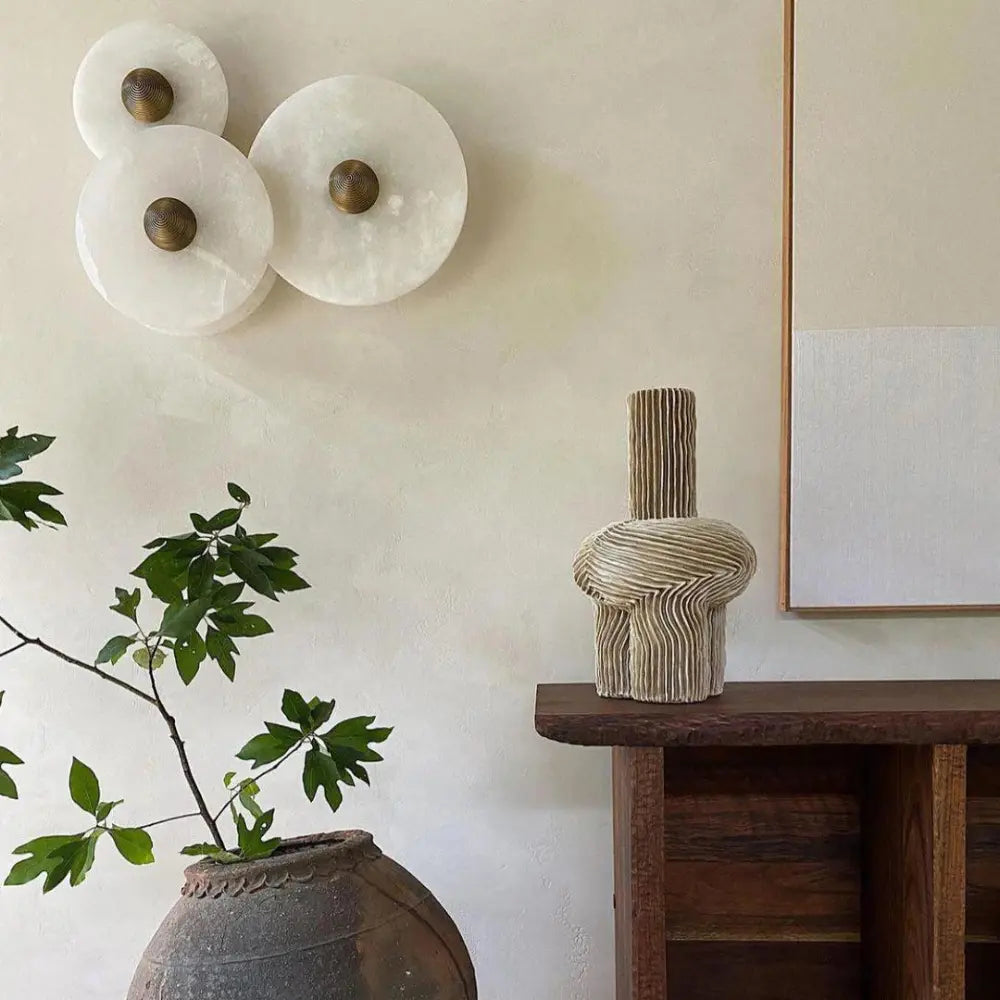 Lys & Ro - Wandlamp van Alabaster met Moderne Verlichting