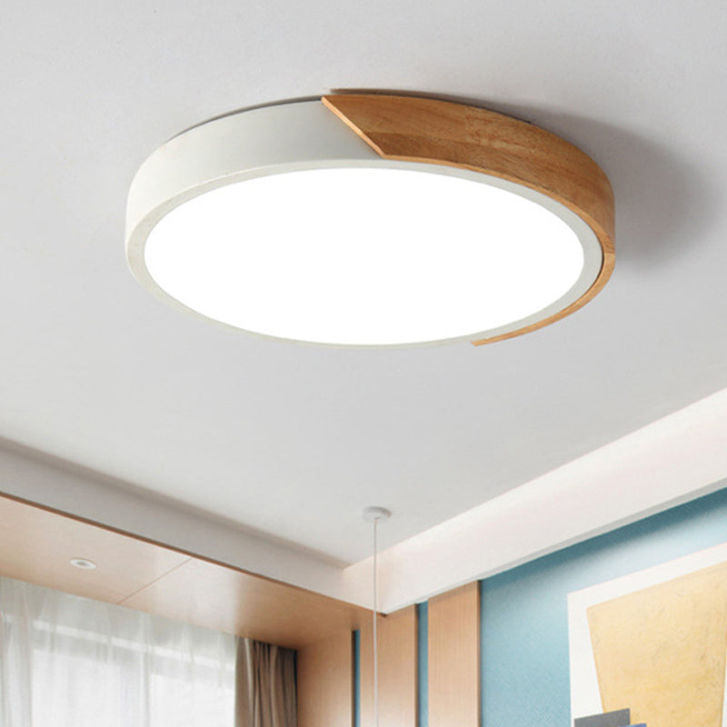 Moderne LED Plafondlamp voor Slaapkamer - Acryl en Metaal Rond Inbouwlamp Wit