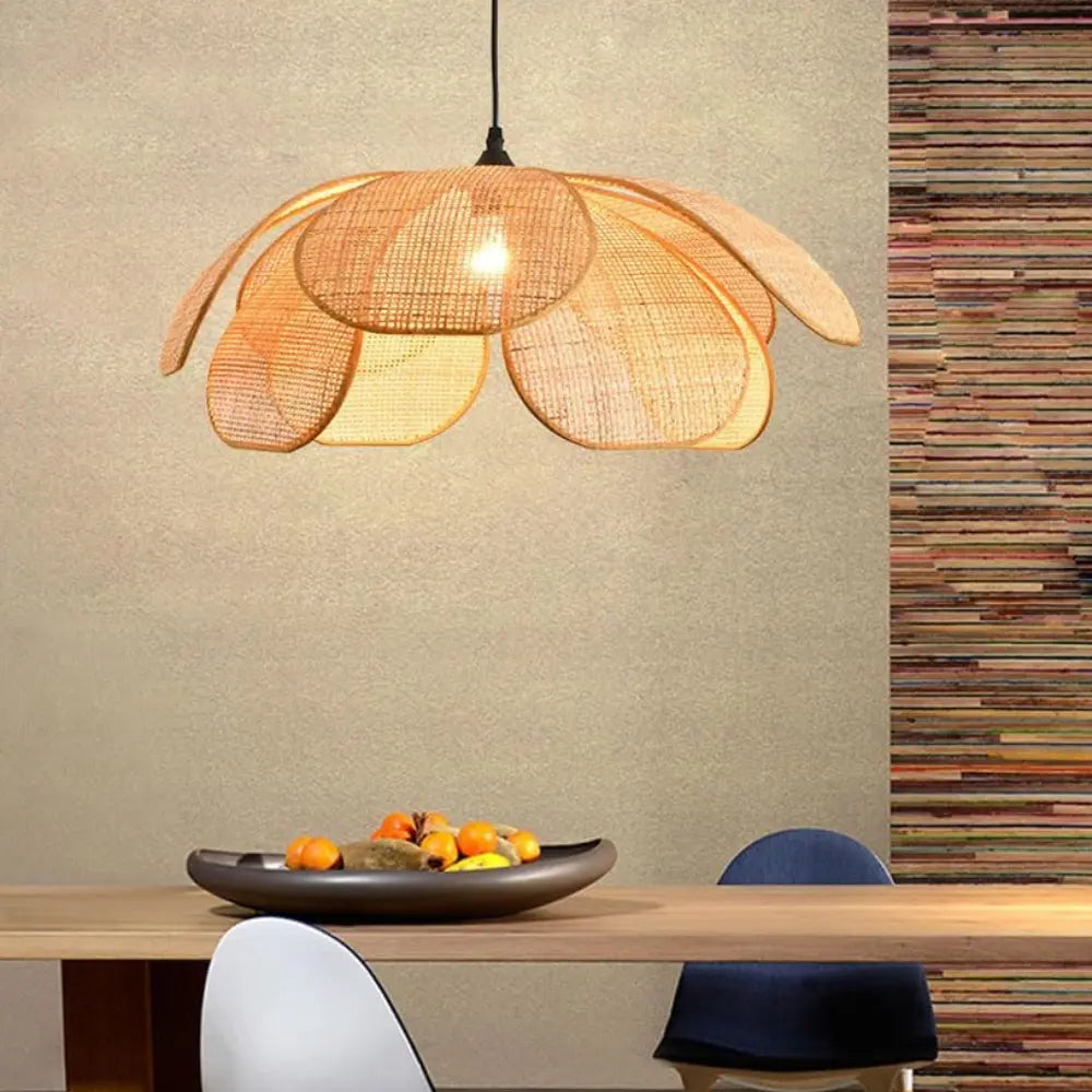 Nordlys - Lantern Rotan Bloem Hanglamp
