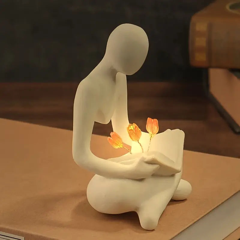 Resin Abstracte Elesso - Tulpen Nachtlamp | Elegante Slaapkamerdecoratie