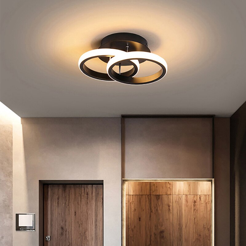Lumino - Moderne en stijlvolle plafondlamp Zwarte cirkel