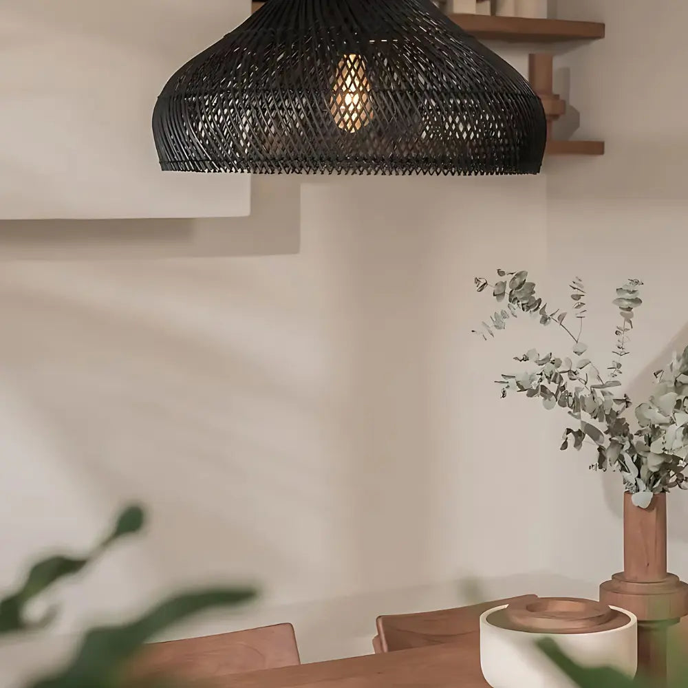 Stellar - Elegante Rieten Hanglamp voor Japandi Interieur