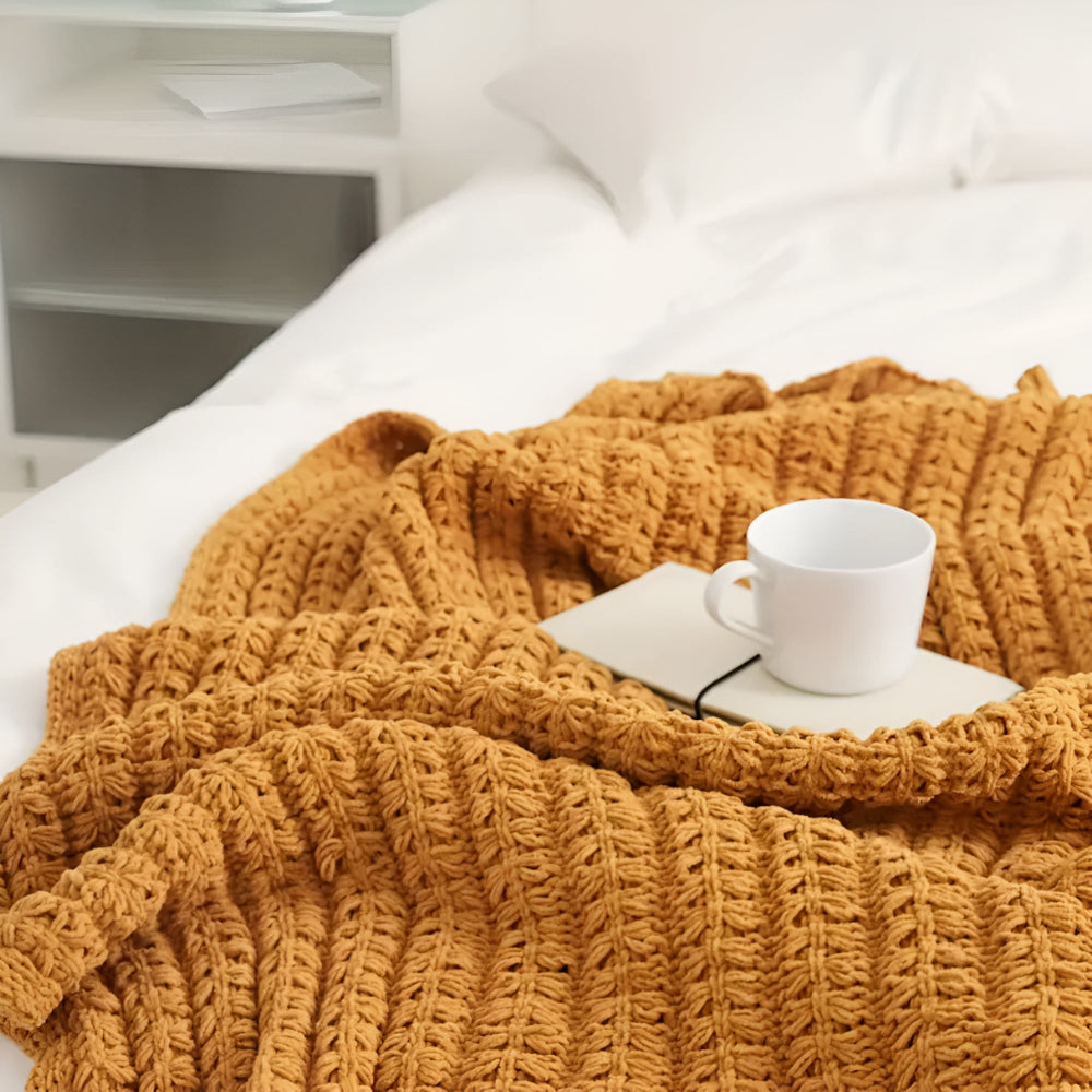 Vintage Chunky Knit Deken