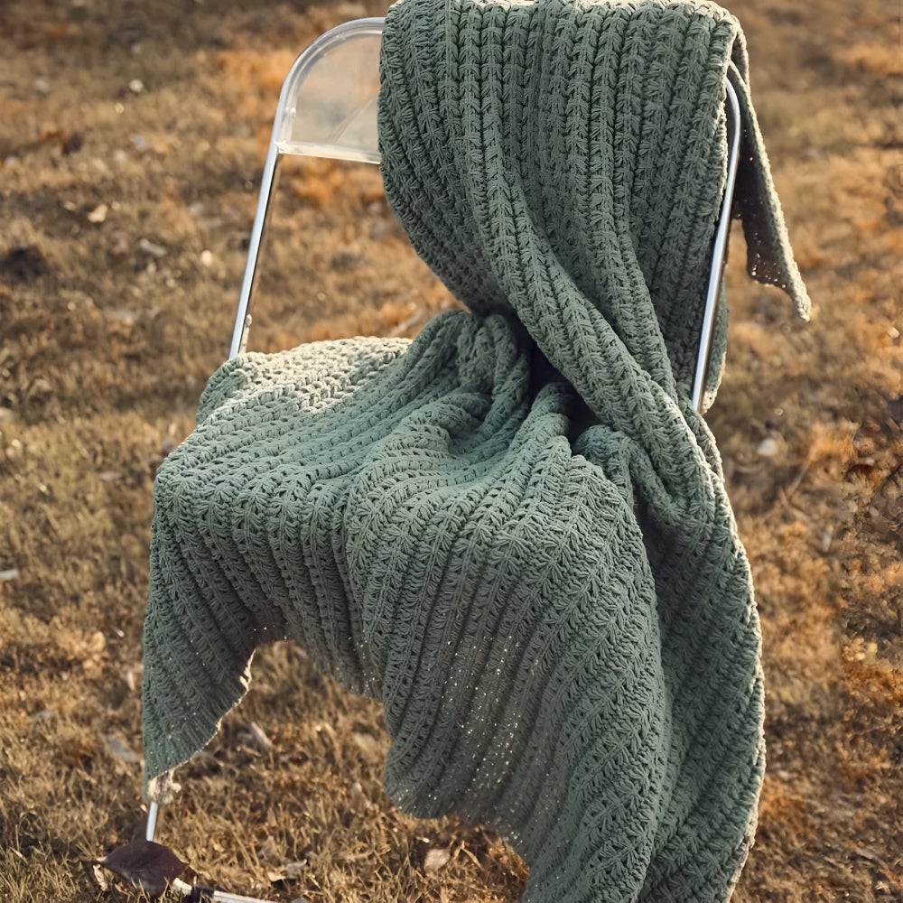 Vintage Chunky Knit Deken