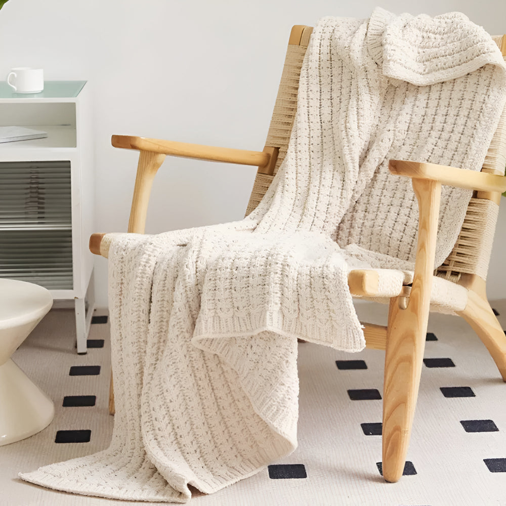 Vintage Chunky Knit Deken