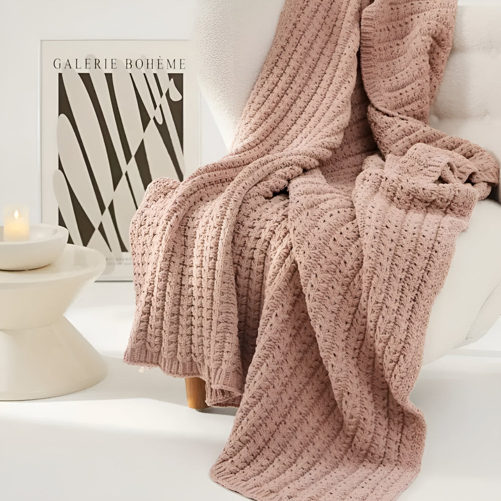 Vintage Chunky Knit Deken