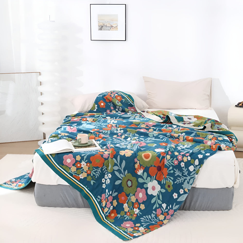 Wildflower Botanische Bliss Katoenen Deken