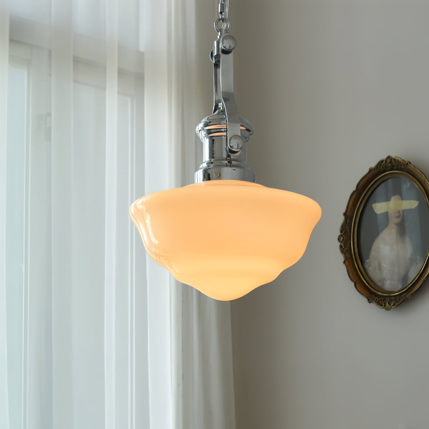 Yoté - Retro Vintage Schoolgebouw Hanglamp