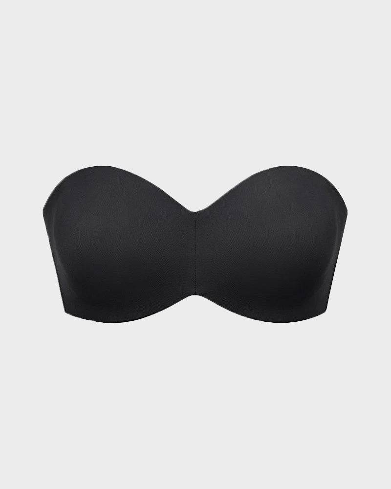 Voorgevormde Antislip Strapless BH – Perfecte Steun en Comfort – Zwart