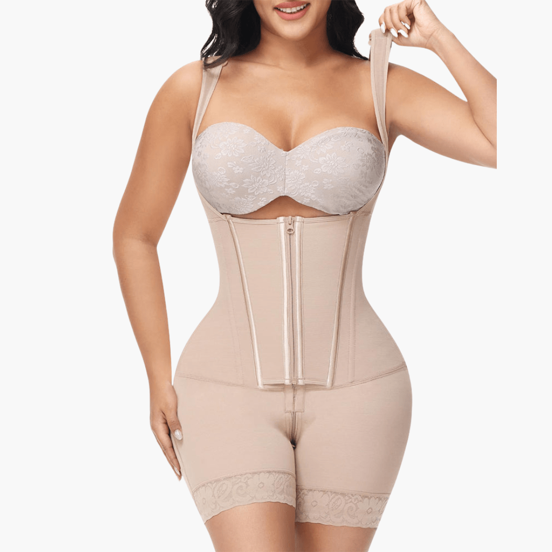 Postpartum Shapewear Faja Met Buikcontrole En Borstlift Beige