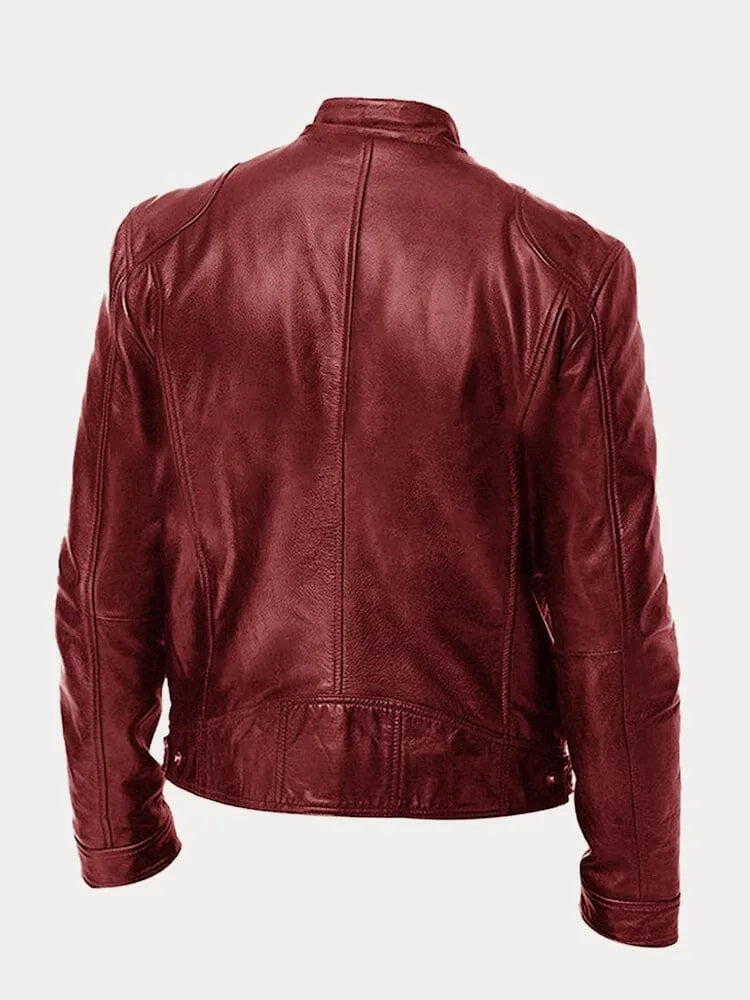 Dervaux | Stoere leren bikerjas in meerdere kleuren