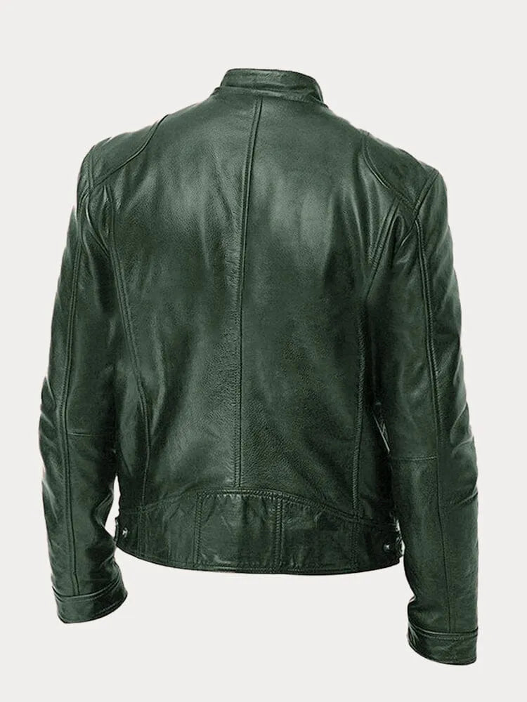 Dervaux | Stoere leren bikerjas in meerdere kleuren