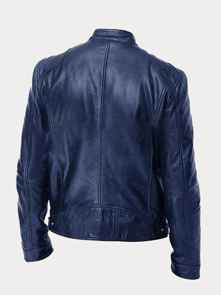 Dervaux | Stoere leren bikerjas in meerdere kleuren