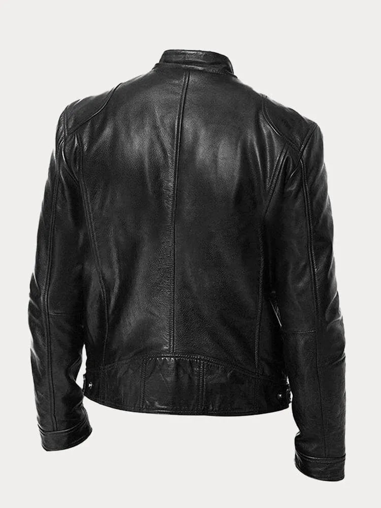 Dervaux | Stoere leren bikerjas in meerdere kleuren