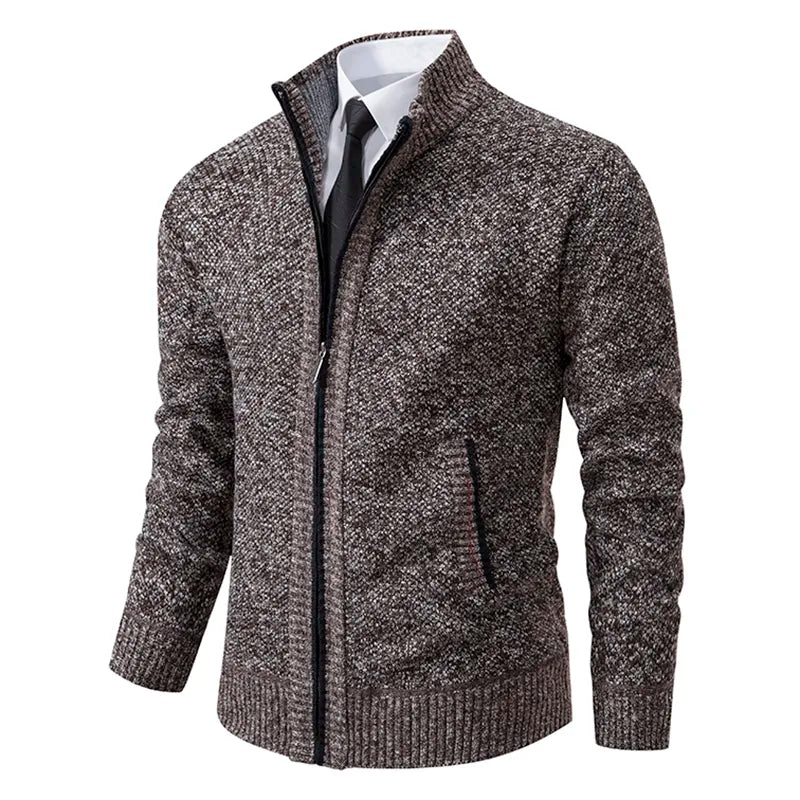 Heren Hoodie Dikke Wollen Winddichte Warm en Comfortabel Bruin