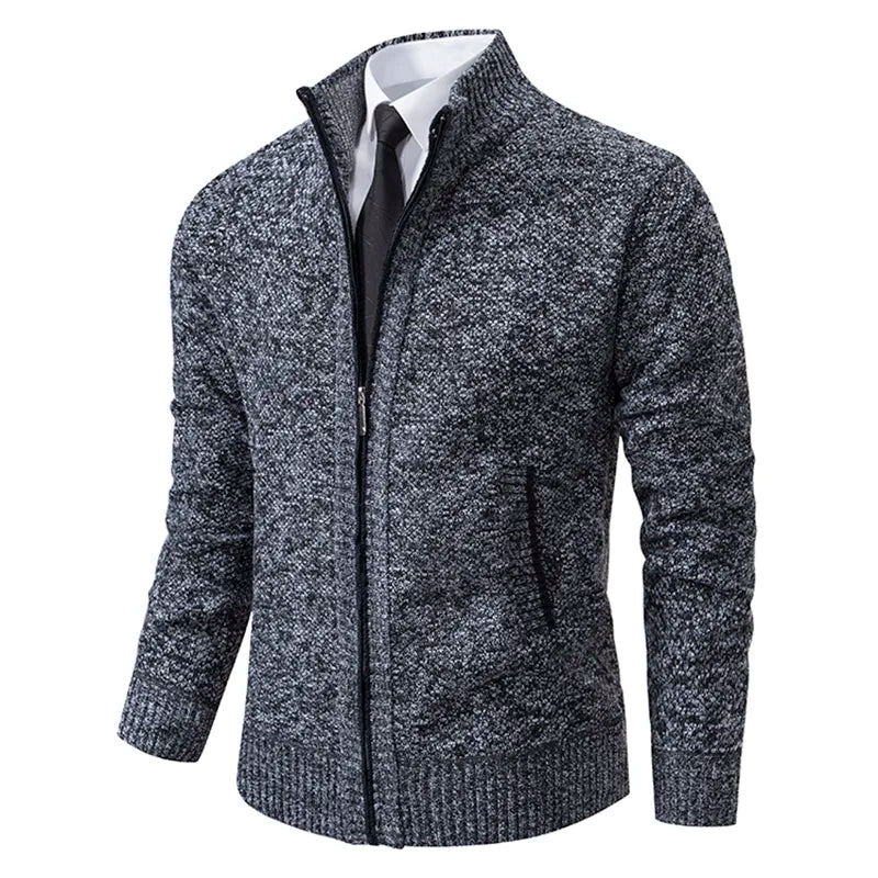 Heren Hoodie Dikke Wollen Winddichte Warm en Comfortabel Donkergrijs