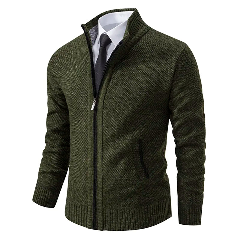 Heren Hoodie Dikke Wollen Winddichte Warm en Comfortabel Groen