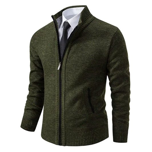 Heren Hoodie Dikke Wollen Winddichte Warm en Comfortabel Groen