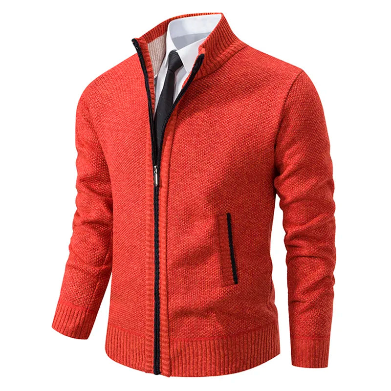 Heren Hoodie Dikke Wollen Winddichte Warm en Comfortabel Oranje