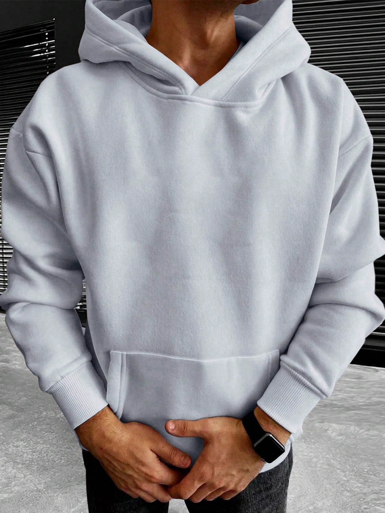 Heren Hoodie Effen Kleur Oversized Casual