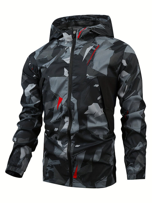 Heren Jas Hoodie Zip Up Zwart