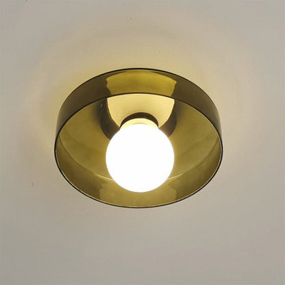Moderne Ronde Plafondlamp Olijfgroen