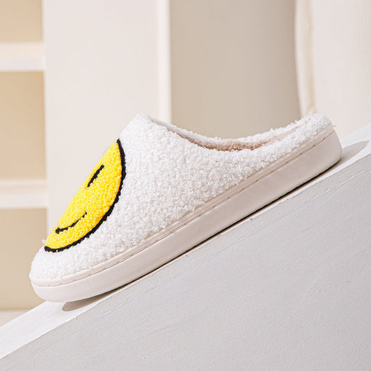 Pantoffels Unisex Glimlachpatroon Warm Zacht Smiley Sloffen