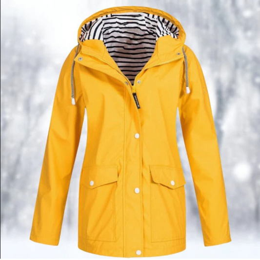 Dames Winter Parka - Waterdicht, Warm en Ademende Regenjas Geel