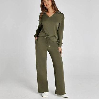 Avenari | Luxe Loungewear Pak Set met Comfy Broek en V-hals