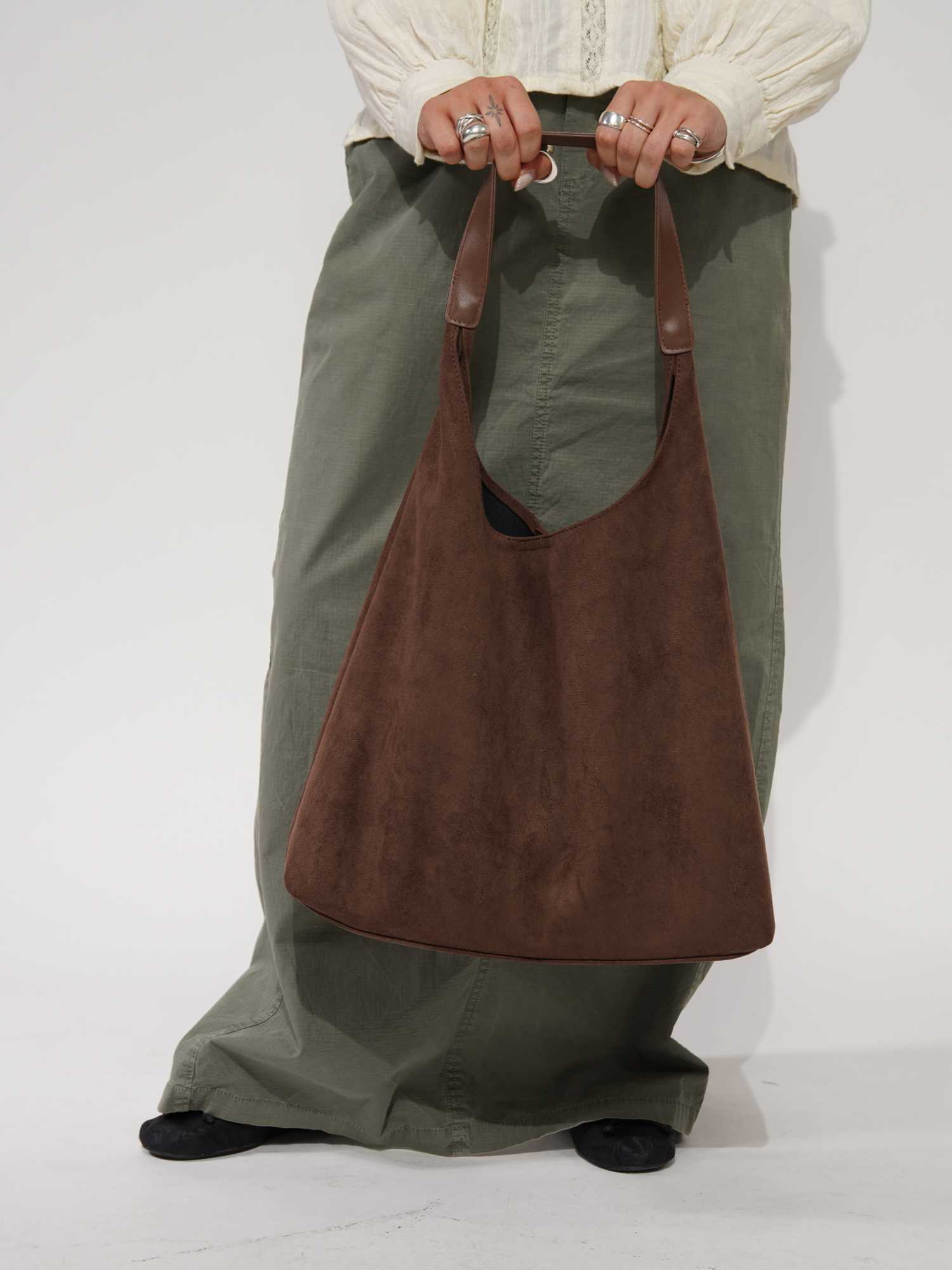 Dagelijkse Leren Tote Van Soepel Leer Zwart Casual Tas