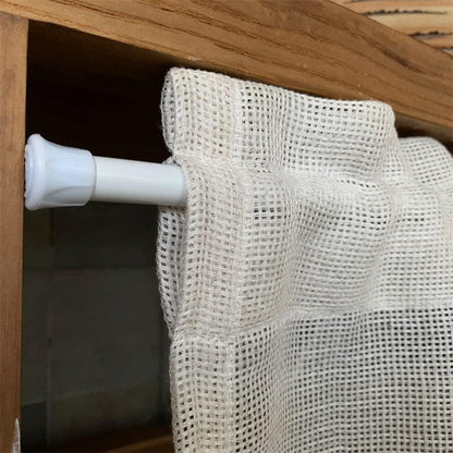 Verstelbare Telescopische Gordijnroede Zonder Boren – Lichtgewicht Aluminium, Gereedschapsloze Installatie, Antislip Eindkappen Gordijnstangen en -accessoires SEREIN