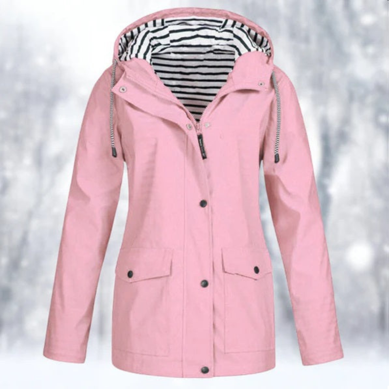 Dames Winter Parka - Waterdicht, Warm en Ademende Regenjas Roze