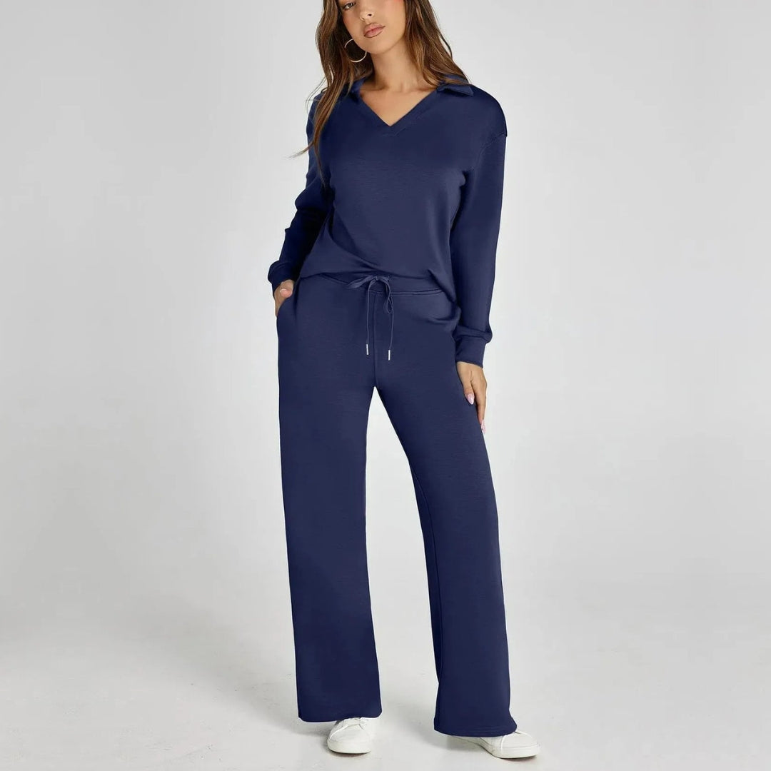 Avenari | Luxe Loungewear Pak Set met Comfy Broek en V-hals