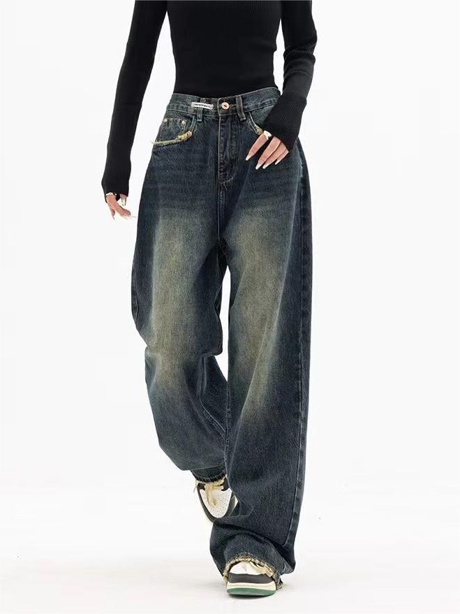 Dames Spijkerbroek Katoen Vintage Boyfriend Style