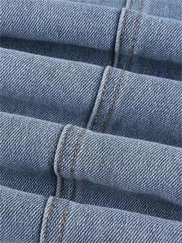 Flare-jeans met sterpatch op de rug