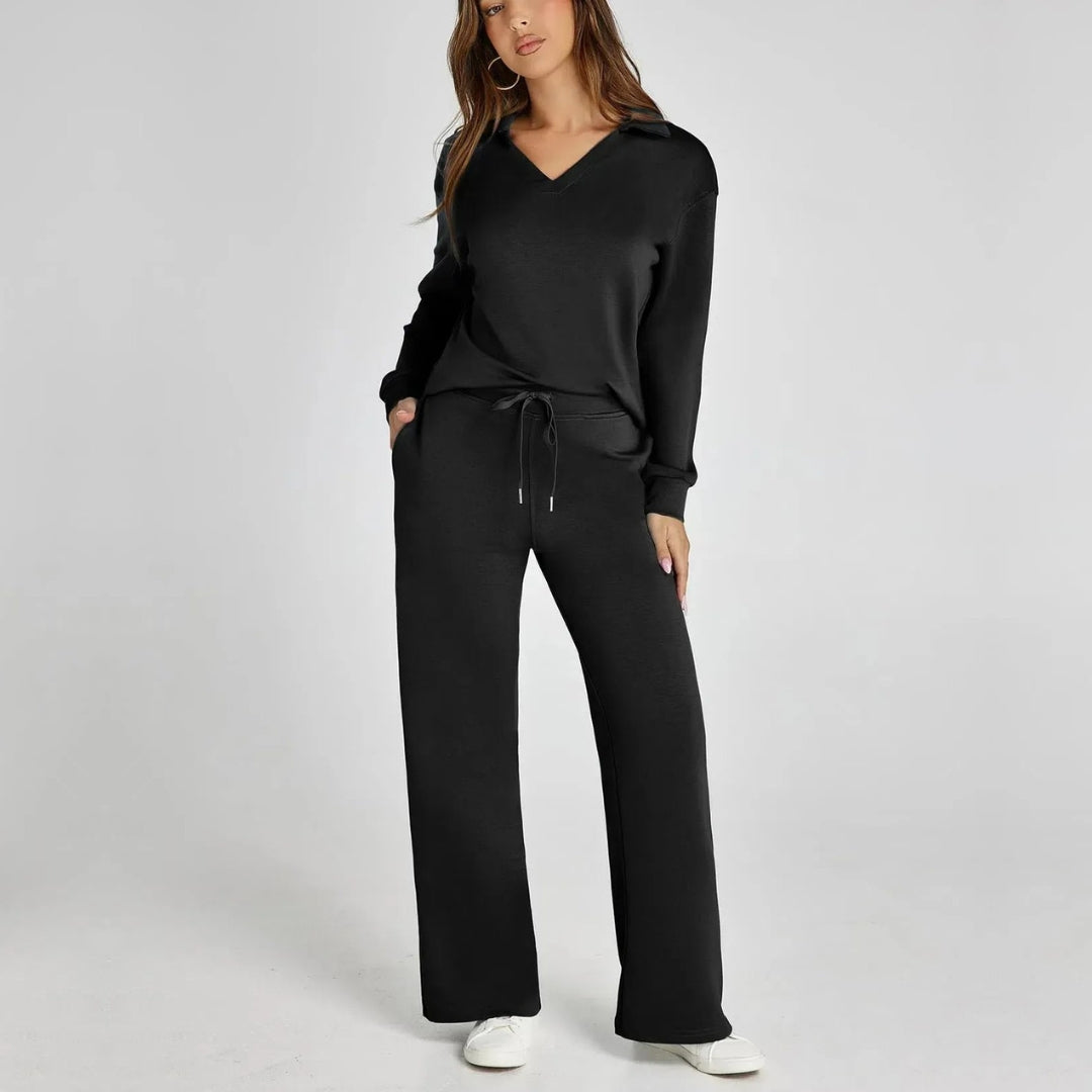 Avenari | Luxe Loungewear Pak Set met Comfy Broek en V-hals