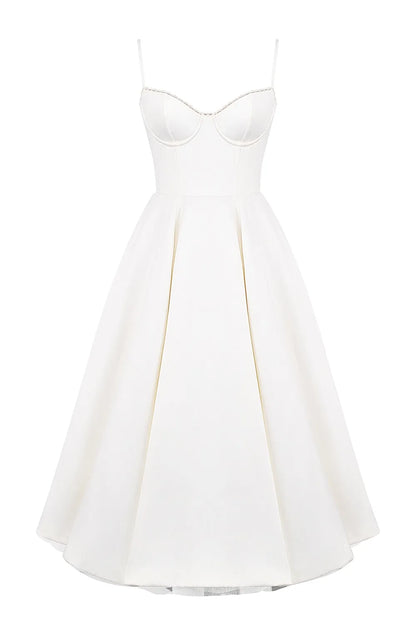 Selene Midi Jurk - Wit