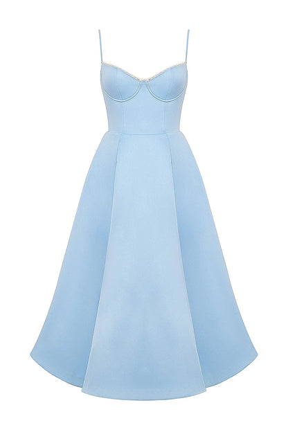 Selene Midi Jurk - Blauw