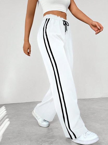 Trendy Sportieve Wide-Leg Broek