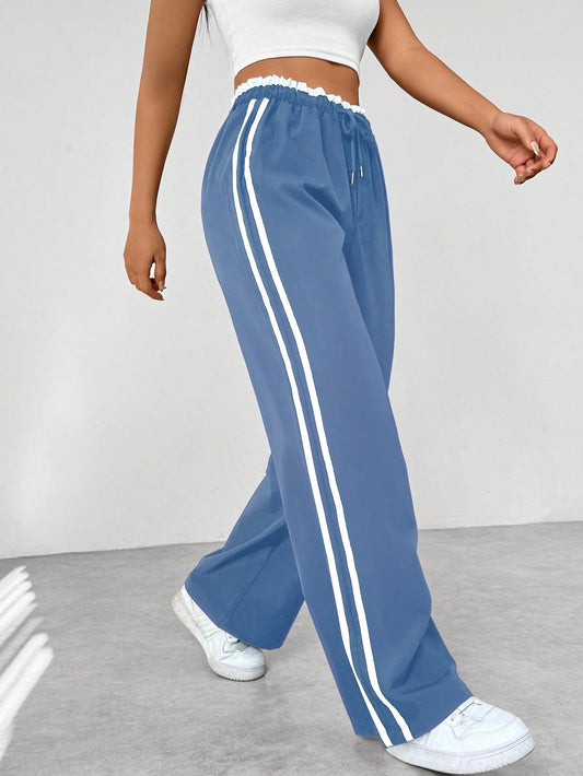 Trendy Sportieve Wide-Leg Broek