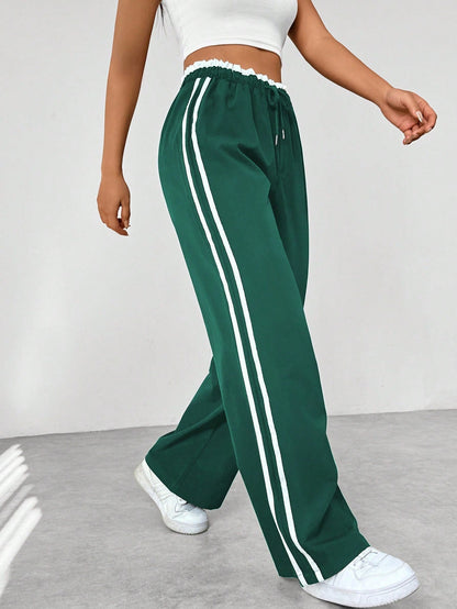 Trendy Sportieve Wide-Leg Broek