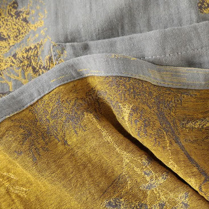 Neutraal Landschap Kimono Katoenen Pyjama Set