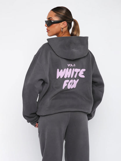 Vanio | Dames WhiteFox Trainingspak met Hoodie