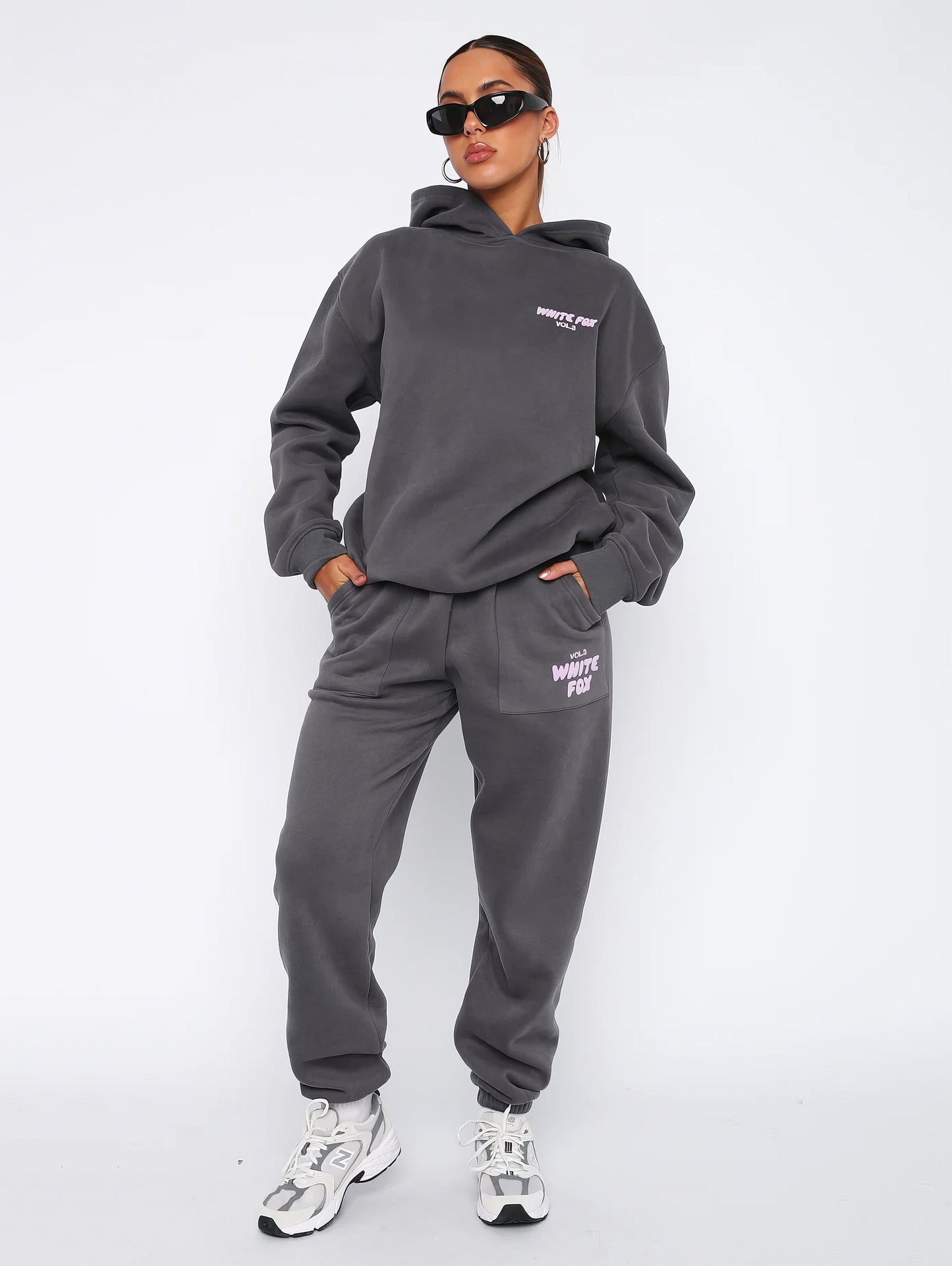 Vanio | Dames WhiteFox Trainingspak met Hoodie