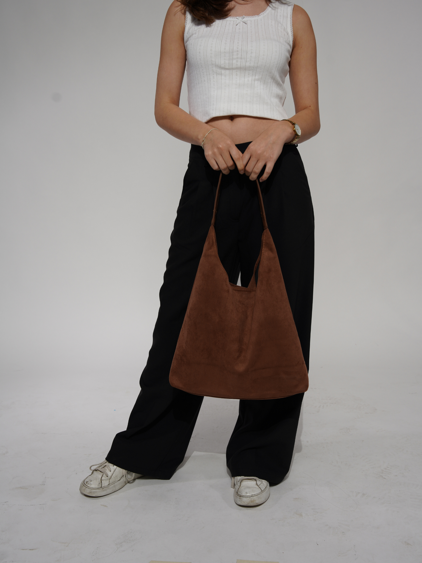 Dagelijkse Leren Tote Van Soepel Leer Zwart Casual Tas