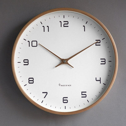 Woodwand Clock - Scandinavische eenvoud Bruin