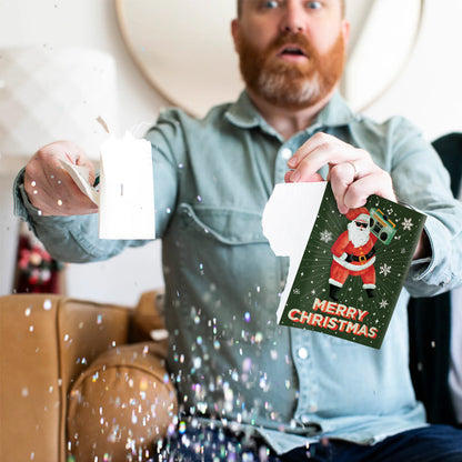 Kerstkaart Rick Astley Eindeloze Never Gonna Give You Up Met Non Stop Geluid Minstens 3 Uur Voor Fans