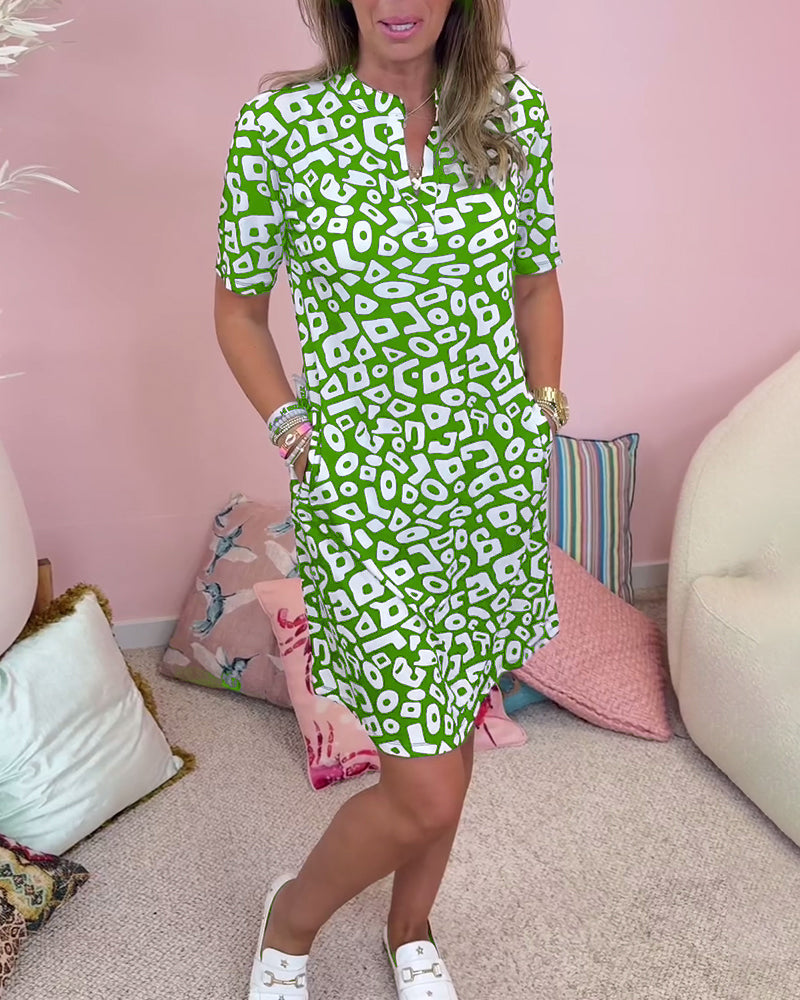 Elegante damesjurken met v-hals - Velin Vogue